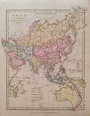 [sold] Asia drawn from the latest Astronomical Observations