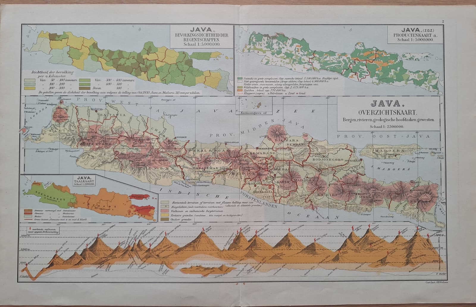 Geographic and Demographic map of Java 
