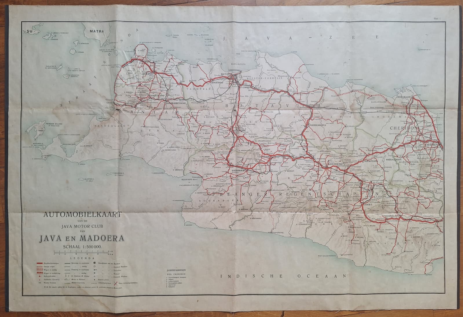 Automobile Map of Java and Madura
