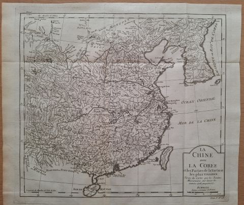 Map of China and Korea