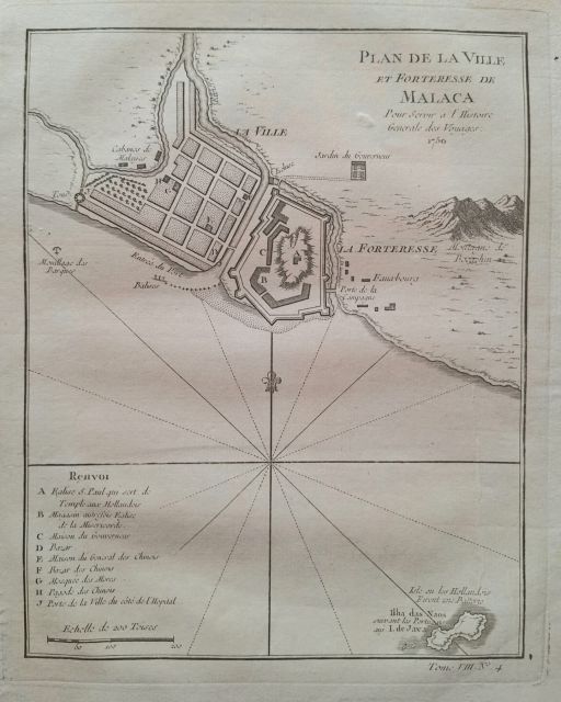 Plan of the city of Malacca