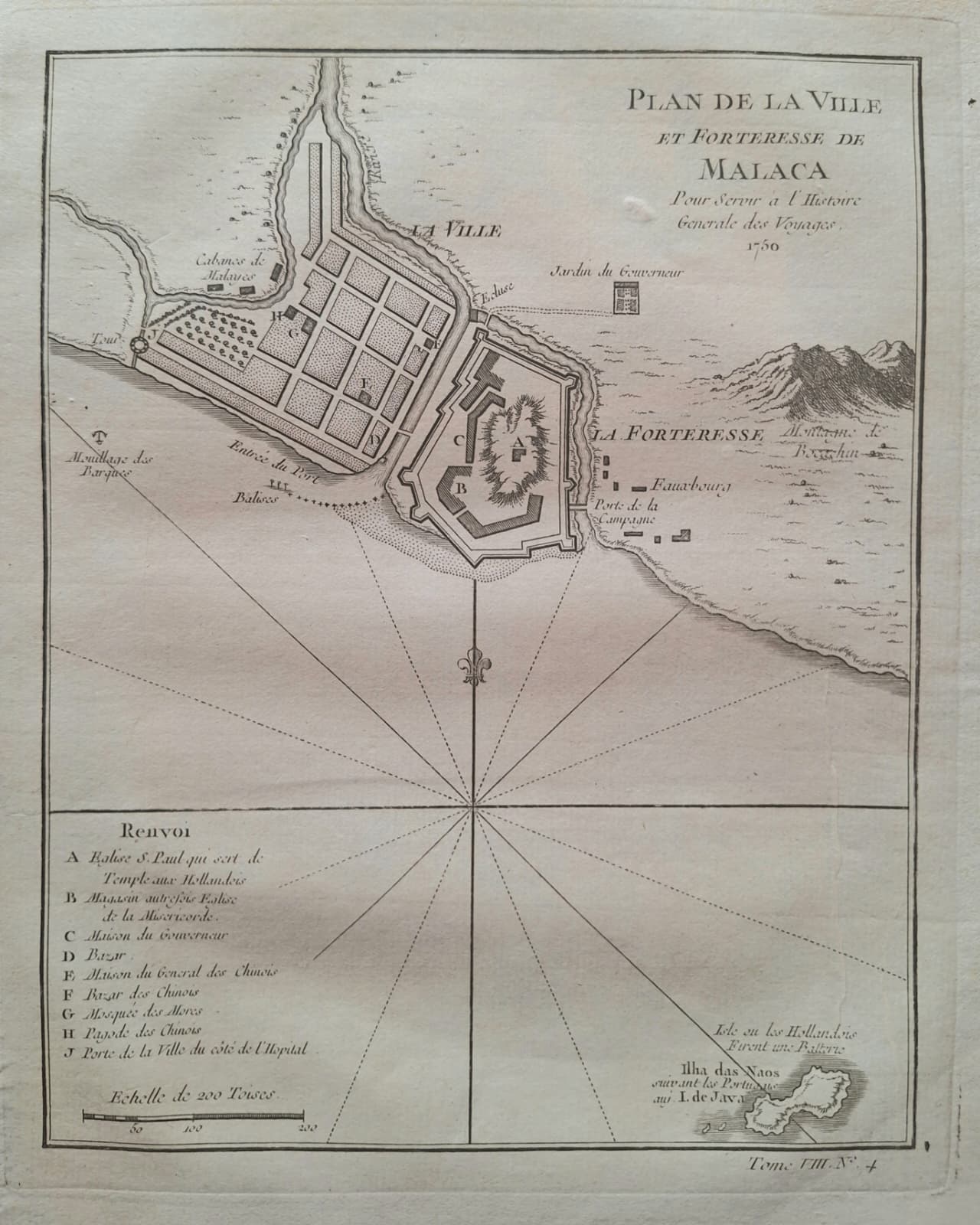 Plan of the city of Malacca