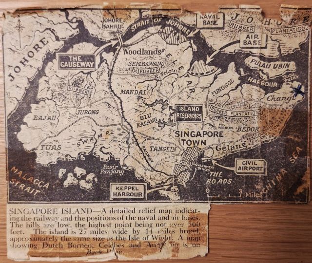 Singapore Island - Pre-war 1940/1941