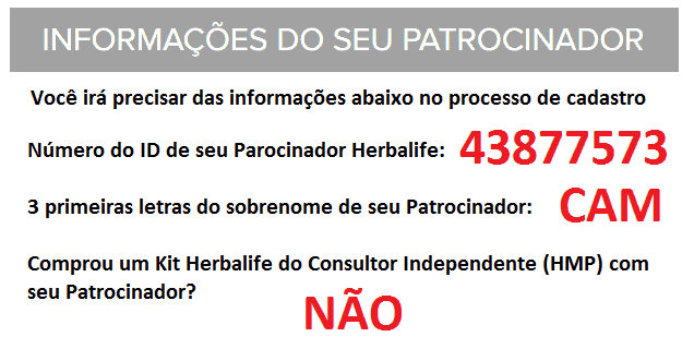 Kit de Cadastro Herbalife - Comprar Herbalife com Desconto - Herbalife Brasil