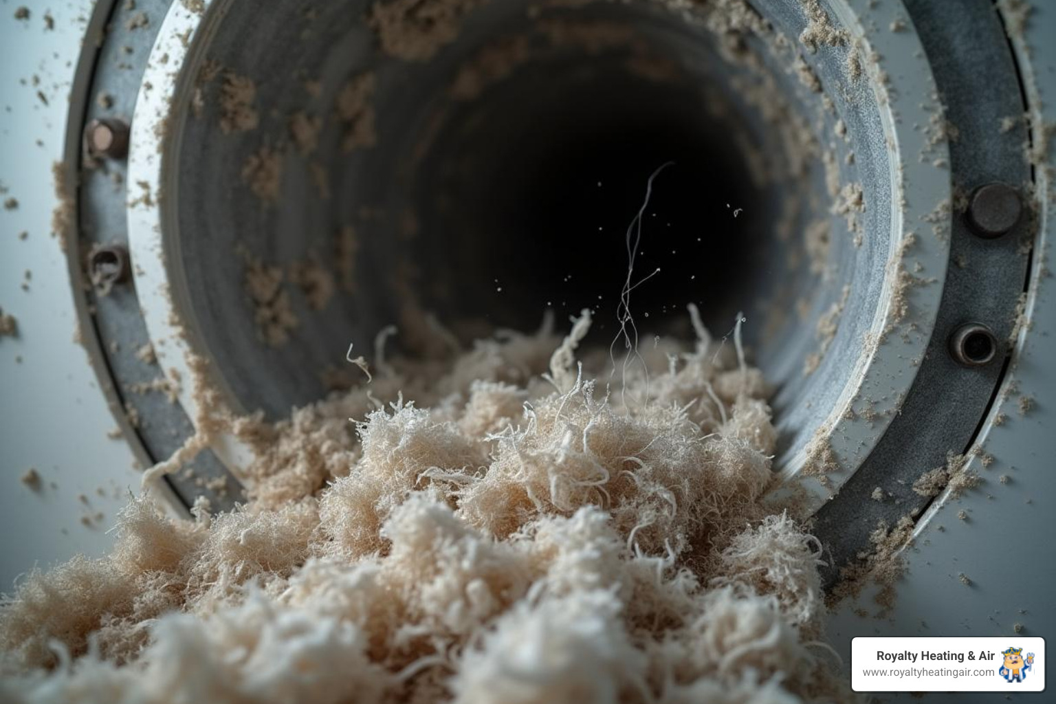 heavily clogged dryer vent pipe - local dryer vent cleaning