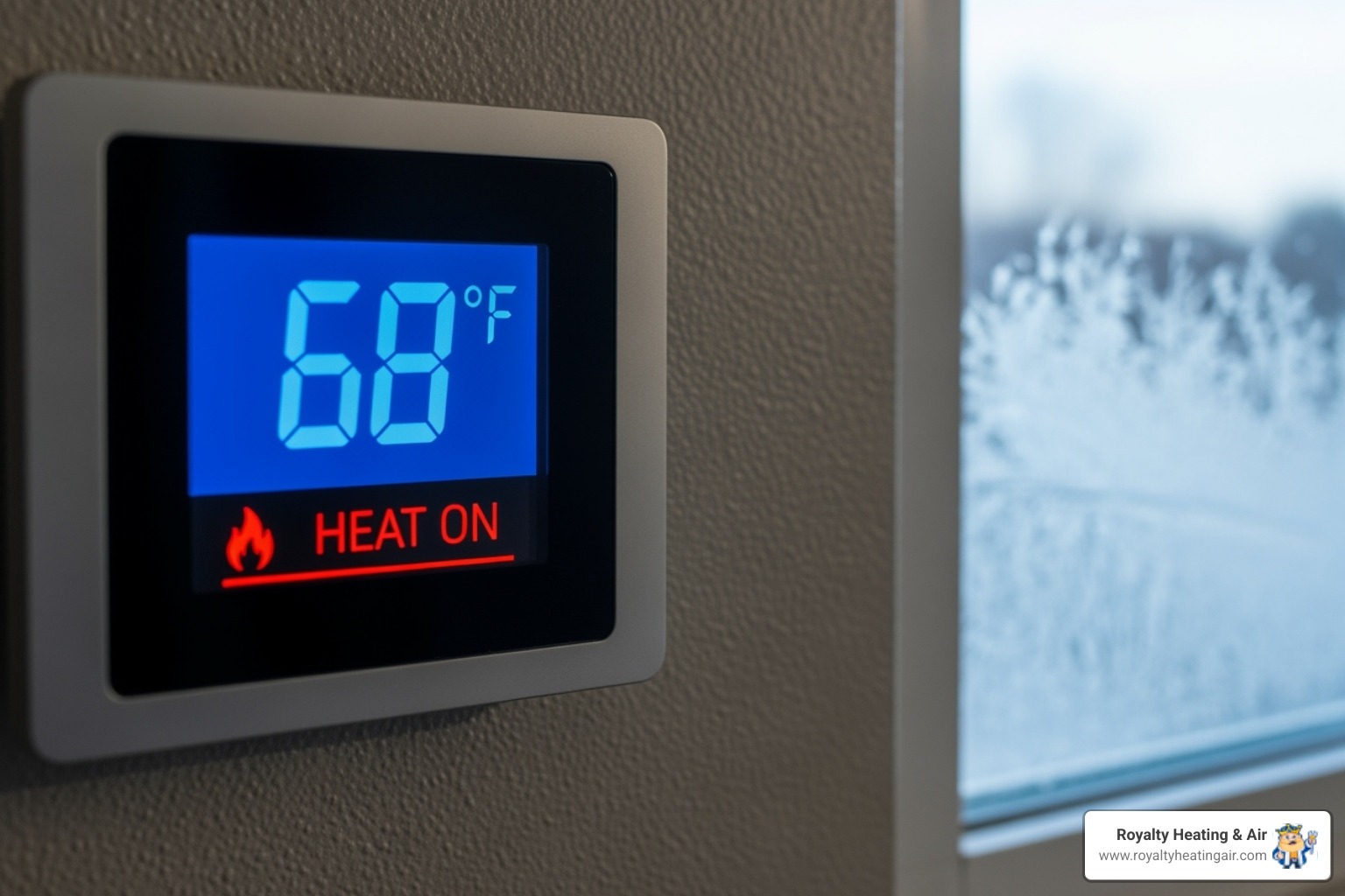 thermostat showing a call for heat but the room is cold - Furnace ignitor repair