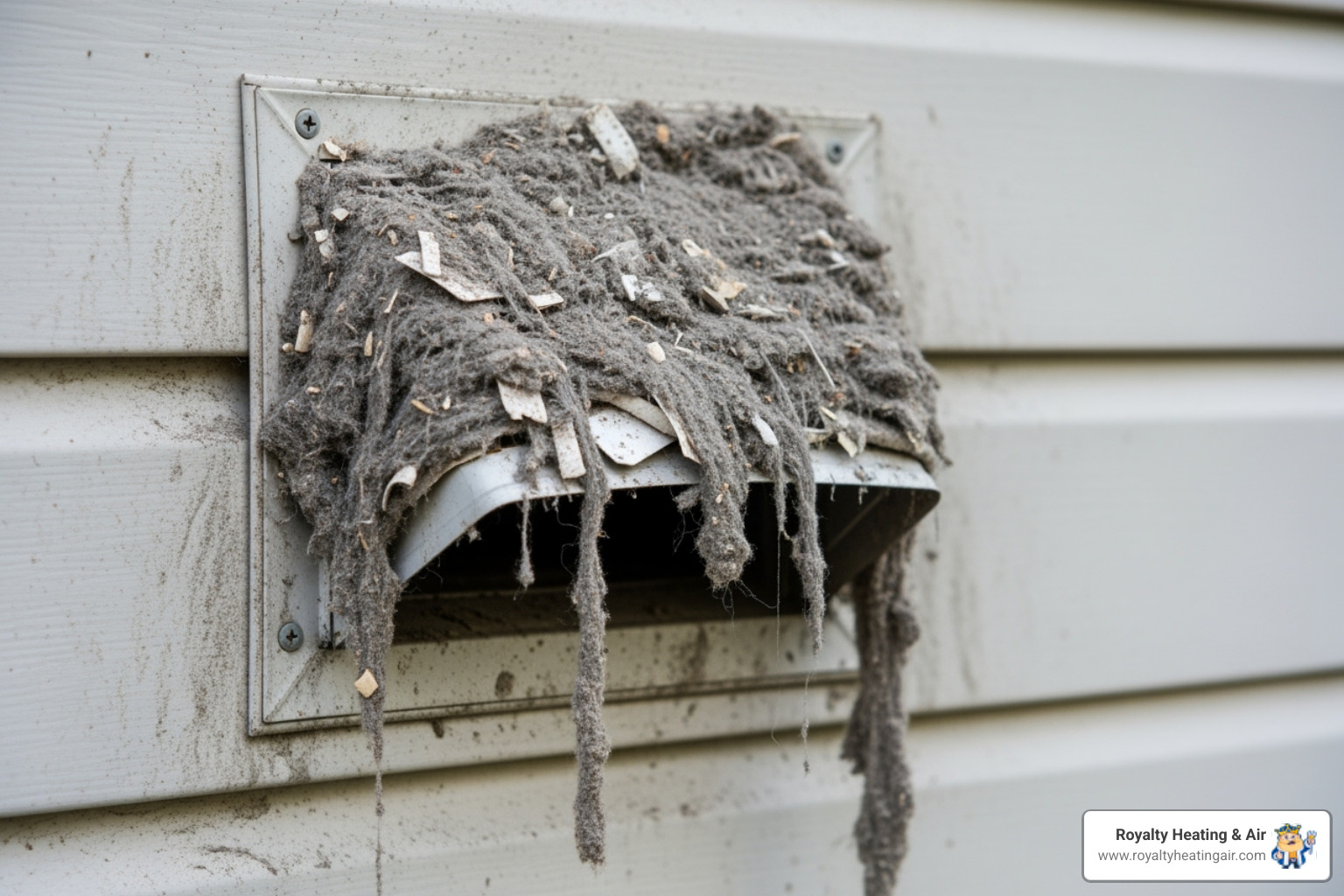 clogged exterior dryer vent - dryer vent cleaning coupons