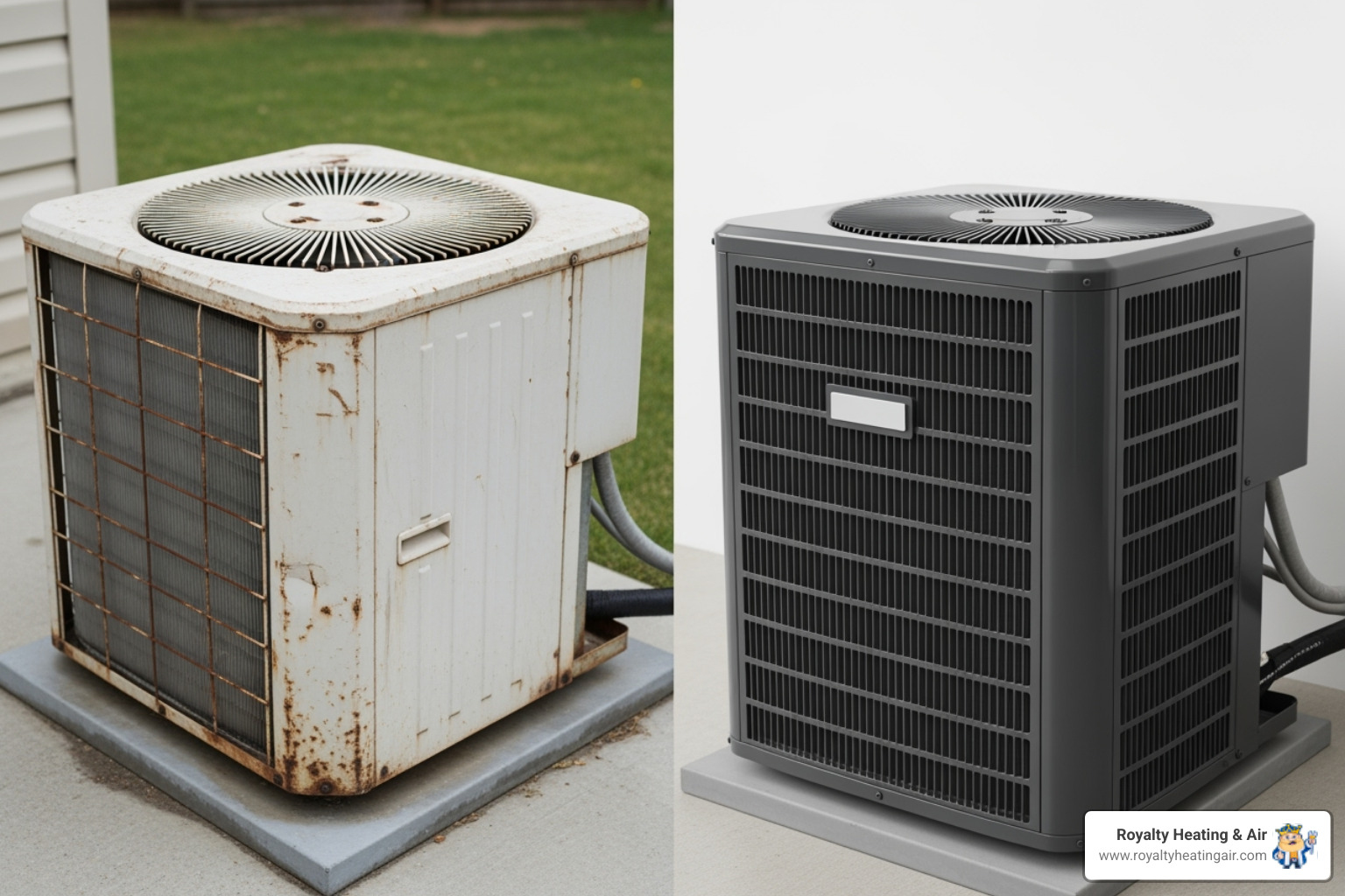 old and new ac unit - ac installation loomis ca old and new ac unit - ac installation loomis ca