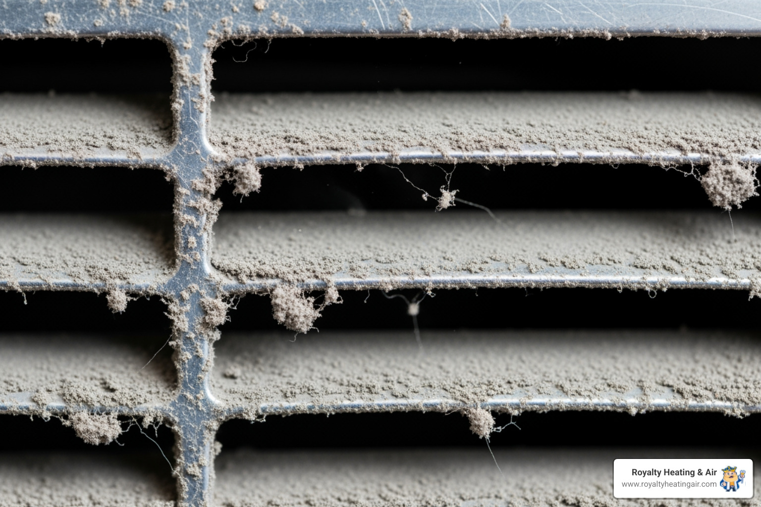 dusty air vent with poor airflow - duct broken in el dorado hills, ca