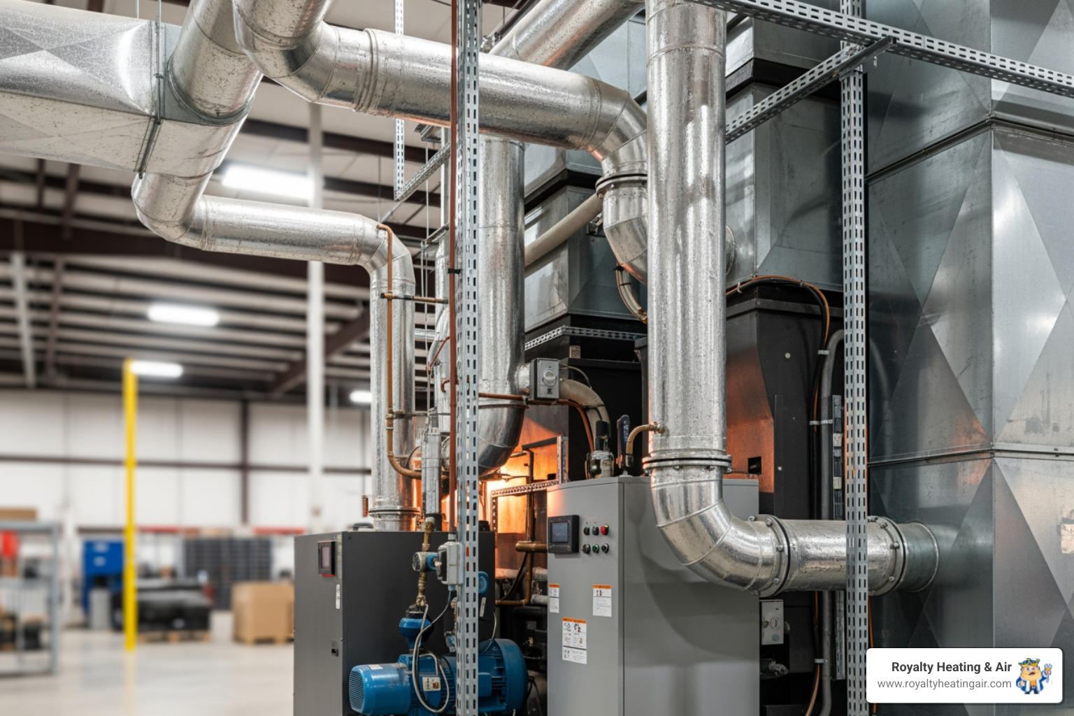 infographic showing the impact of commercial heating on business operations, including employee comfort and productivity, customer experience and retention, protection of temperature-sensitive inventory, energy costs as a percentage of overhead, downtime costs from system failures, and the ROI of preventative maintenance versus emergency repairs - commercial heating in rocklin, ca