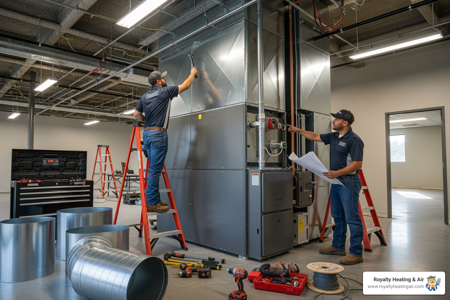 Infographic detailing the key steps and benefits of commercial furnace installation for businesses - commercial furnace installation in roseville, ca Infographic detailing the key steps and benefits of commercial furnace installation for businesses - commercial furnace installation in roseville, ca