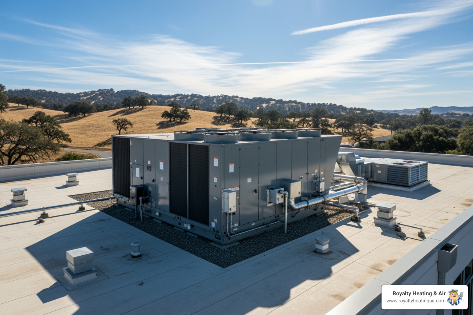 modern commercial building exterior in Rocklin, CA - commercial heat pump in rocklin, ca