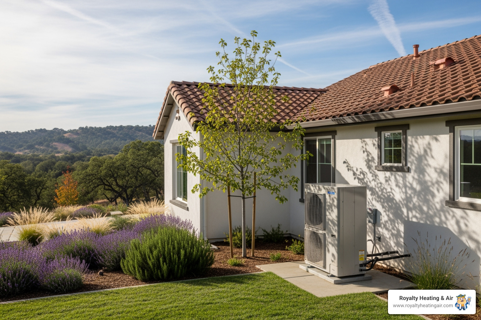 Infographic showing how heat pumps provide both heating and cooling through heat transfer technology, with winter and summer operation modes illustrated, energy savings percentages, and key benefits for Rocklin's climate including dual functionality, reduced energy bills, and year-round comfort - heat pump company in rocklin, ca Infographic showing how heat pumps provide both heating and cooling through heat transfer technology, with winter and summer operation modes illustrated, energy savings percentages, and key benefits for Rocklin's climate including dual functionality, reduced energy bills, and year-round comfort - heat pump company in rocklin, ca