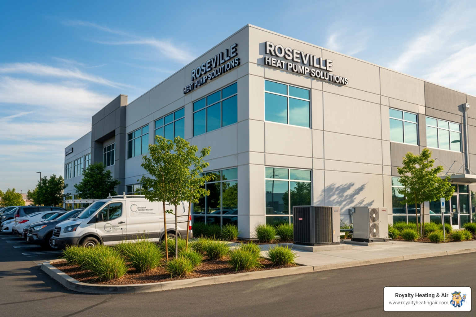 infographic showing heat pump providing heating in winter by extracting outdoor heat and cooling in summer by removing indoor heat, with energy efficiency percentages and year-round comfort icons - heat pump company in roseville, ca