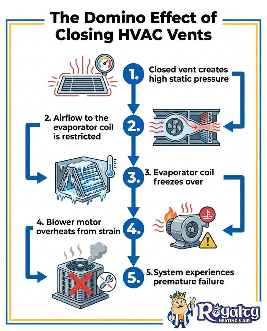 The Domino Effect of Closing HVAC Vents