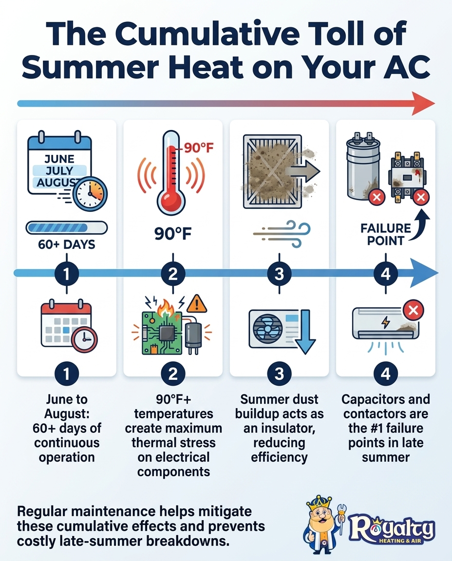 The Cumulative Toll of Summer Heat on Your AC
