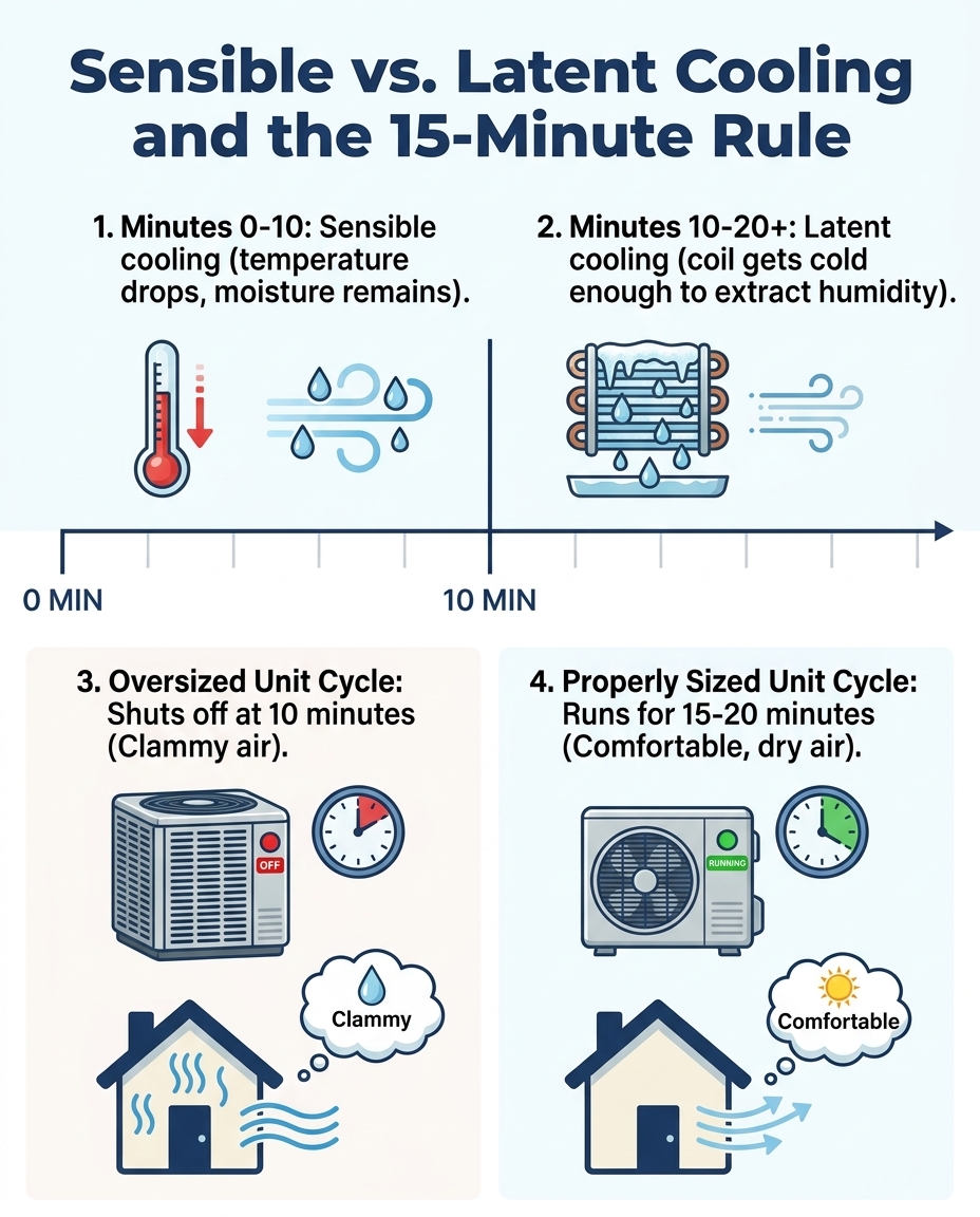 Sensible vs. Latent Cooling and the 15-Minute Rule