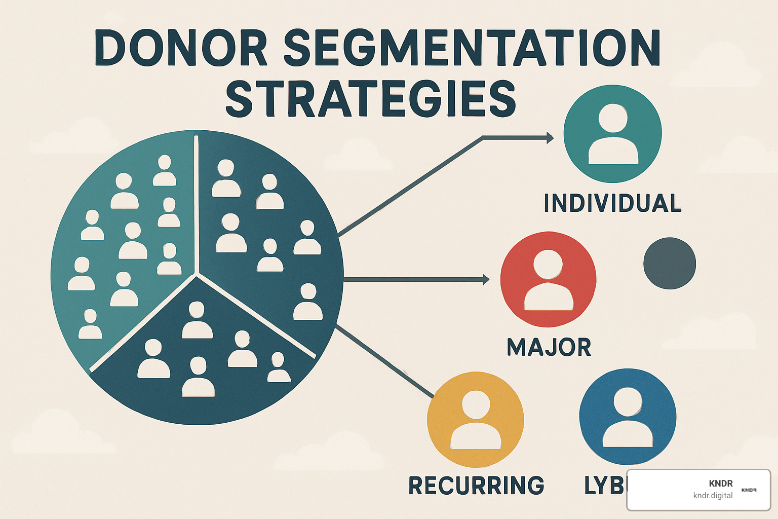 different personalized messages for different donor segments - donor segmentation strategies
