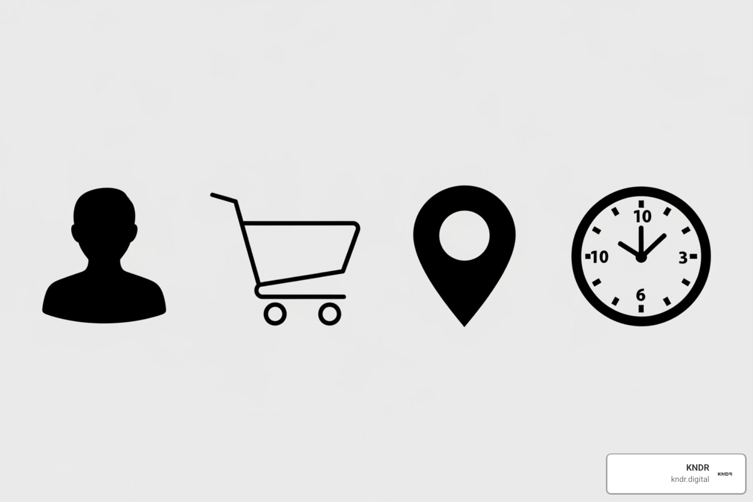 Image of data icons representing different segmentation types (demographics, behavior, etc.) - donor segmentation best practices