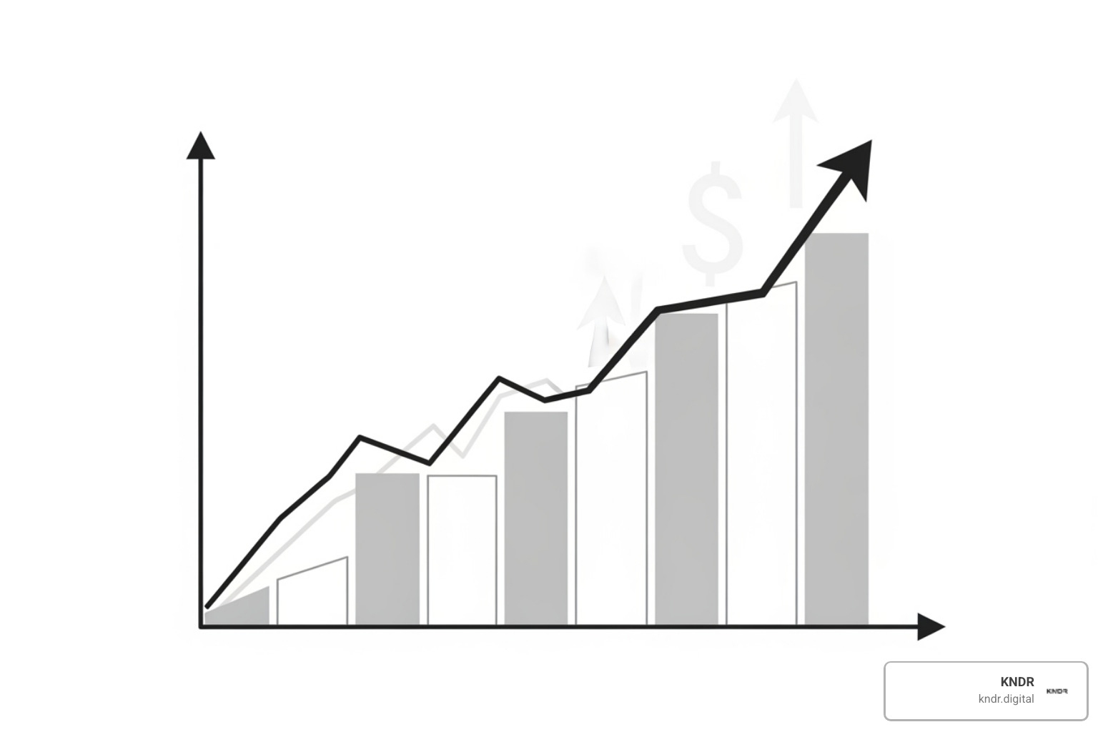 graph showing donation growth over time - nonprofit fundraising email examples