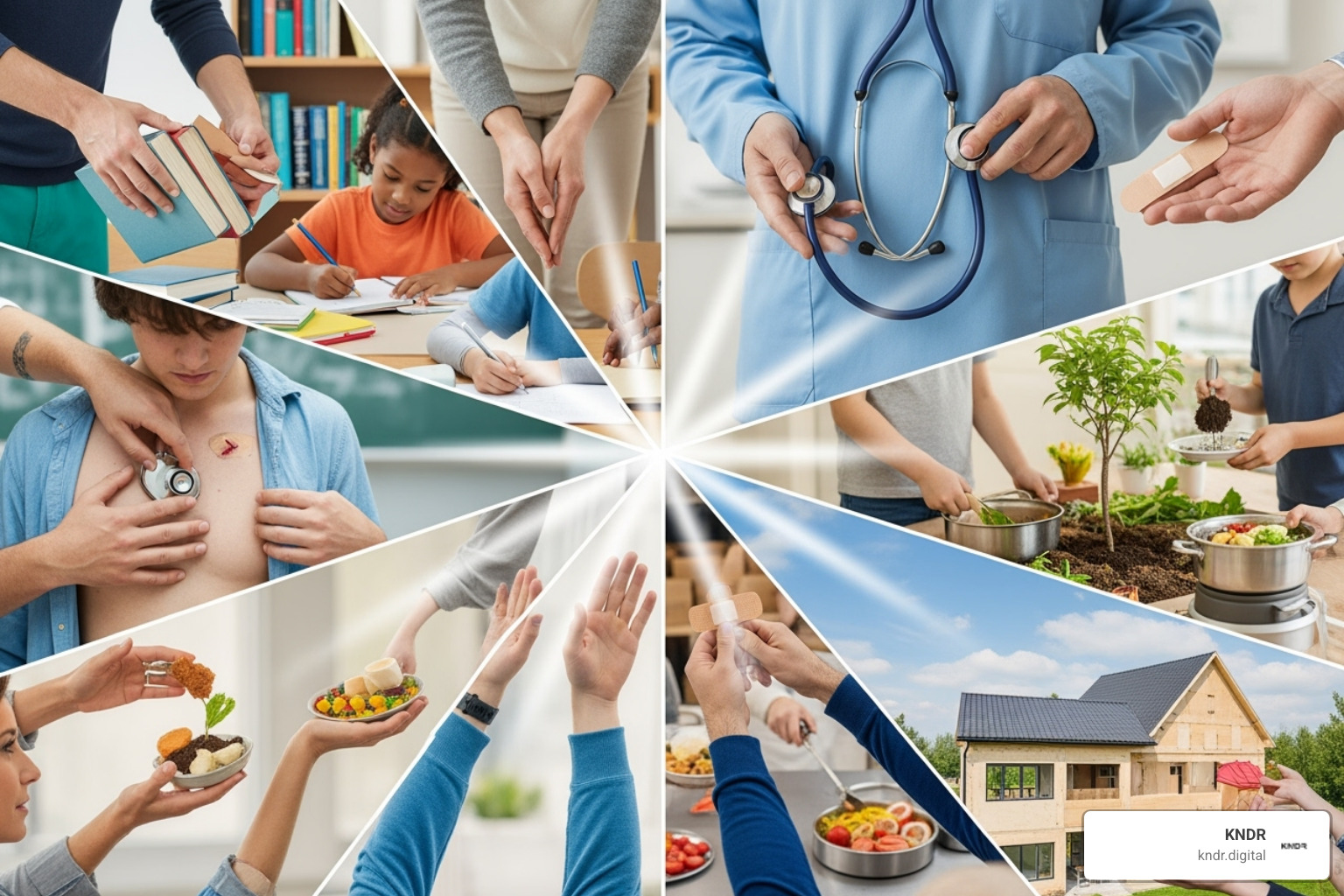 Pie chart showing the allocation of charitable dollars across various sectors: Religion, Human Services, Education, Grantmaking Foundations, Health, and others. - nonprofit fundraising trends 2024 Pie chart showing the allocation of charitable dollars across various sectors: Religion, Human Services, Education, Grantmaking Foundations, Health, and others. - nonprofit fundraising trends 2024