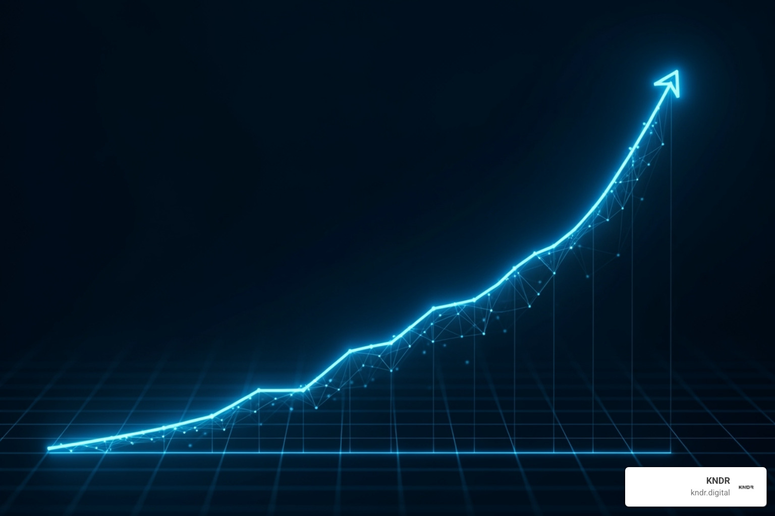 Graph showing the projected growth of the digital change market, with an annual growth rate of 23.6% through 2030 - digital change consulting