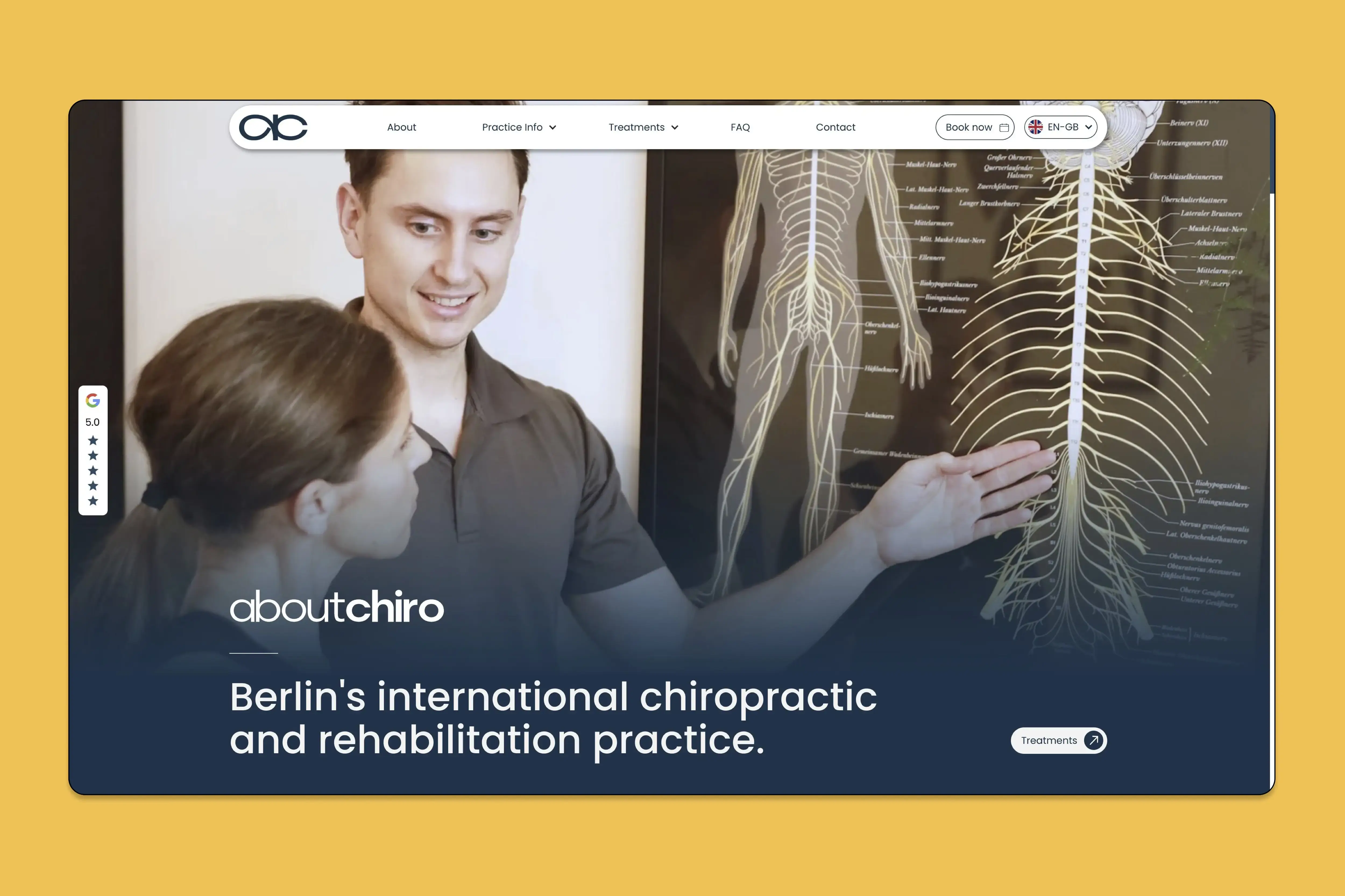 aboutchiro landing page