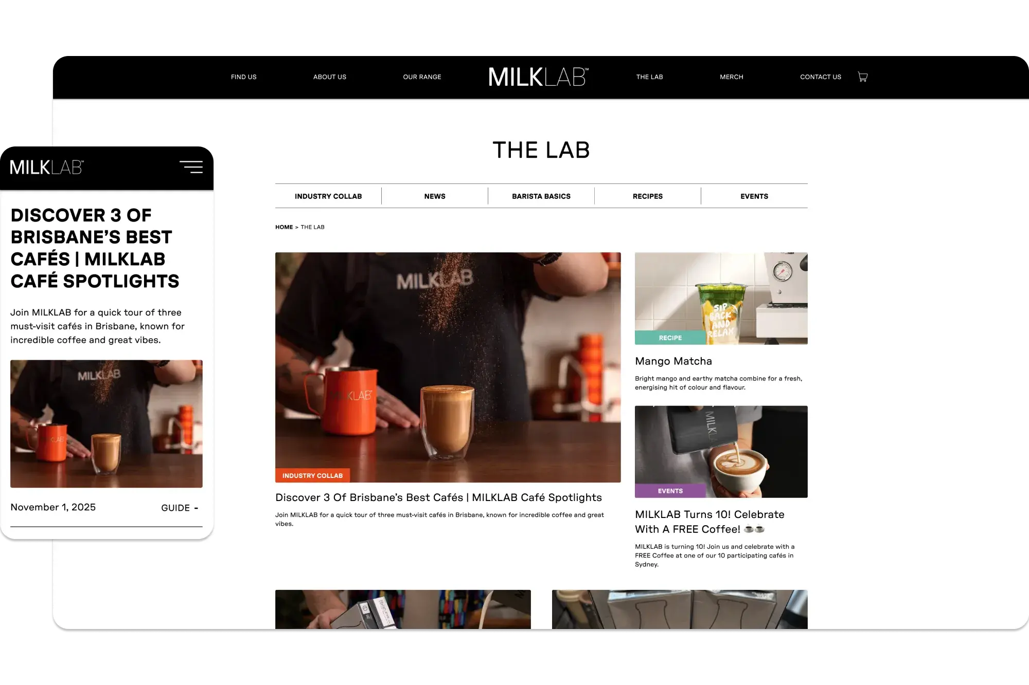 The LAB for MILKLAB by Dot The i Studio