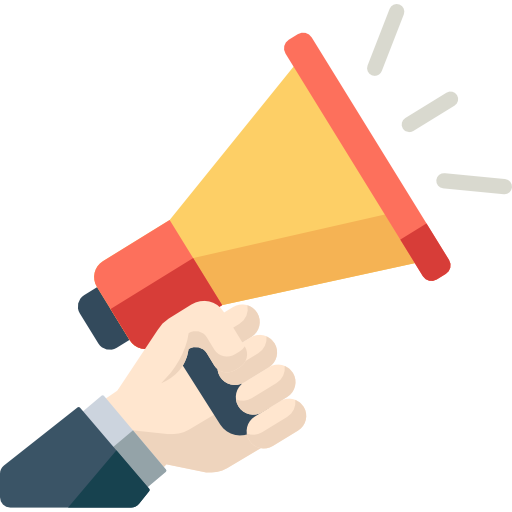 It is an icon image used for announcement.