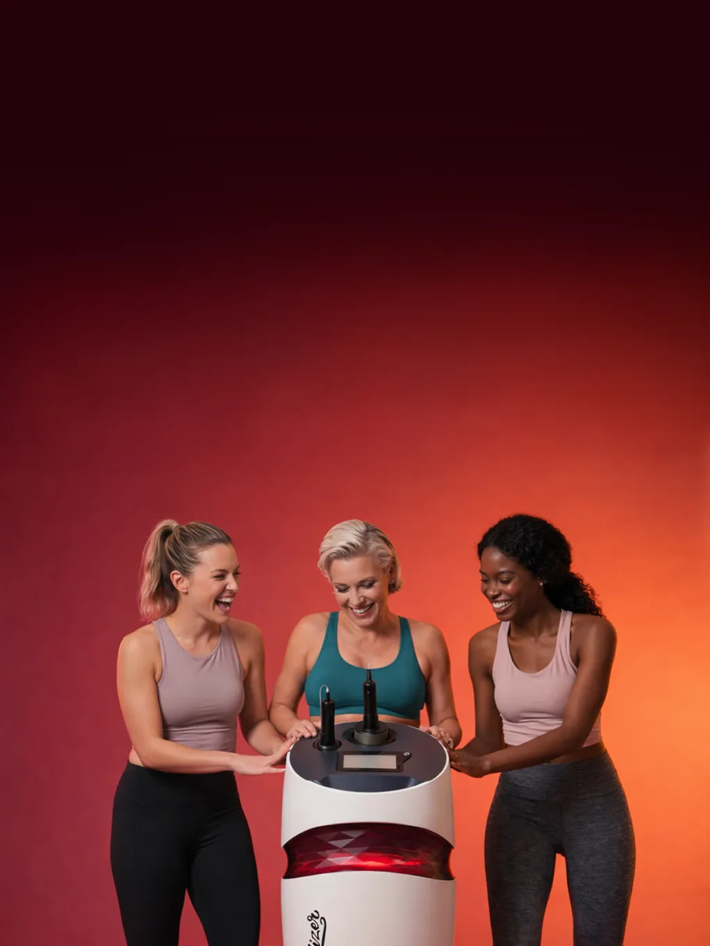 three happy women near Beautylizer DUO device