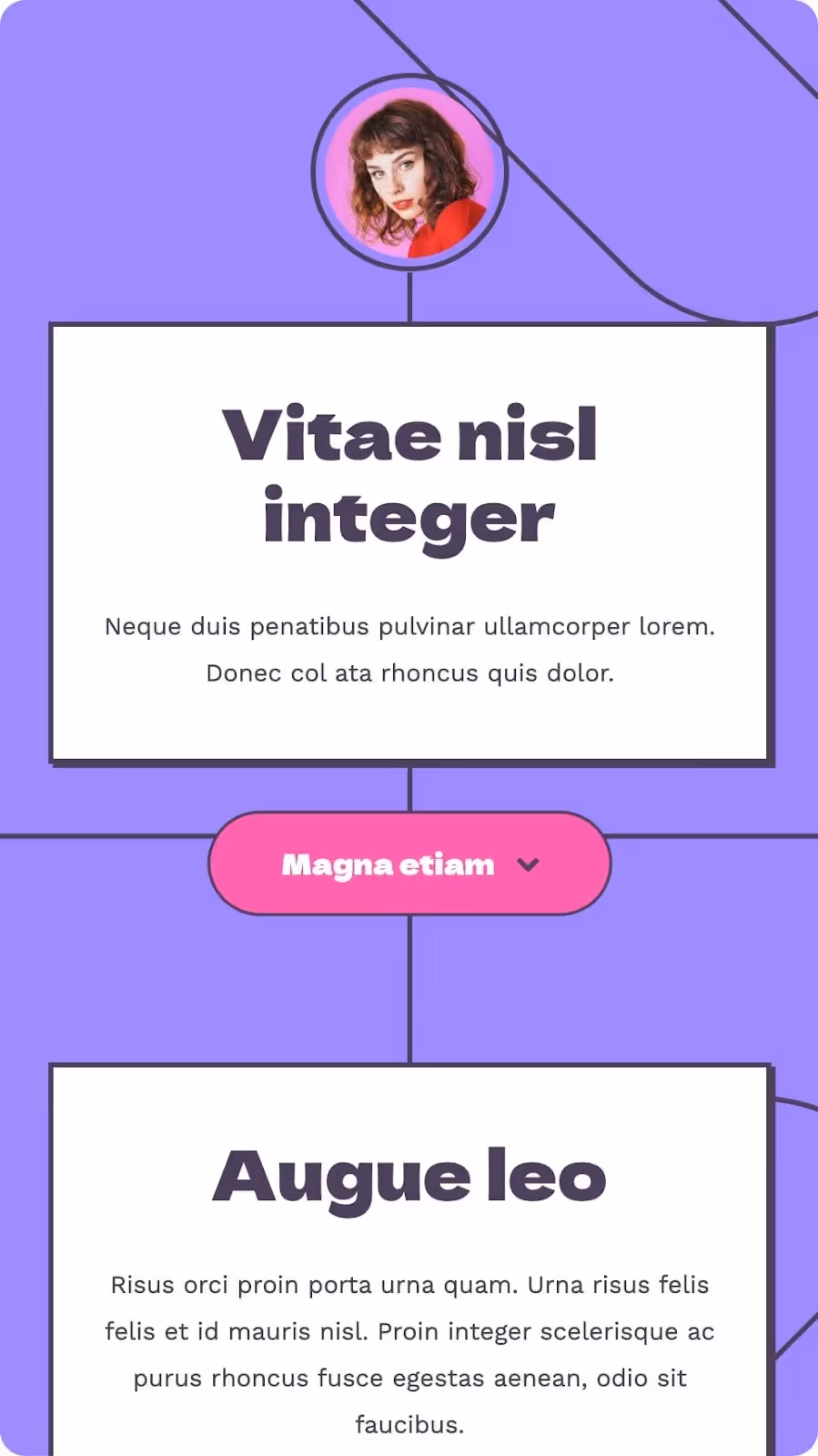 A landing page can be as simple as some information about your creative service.