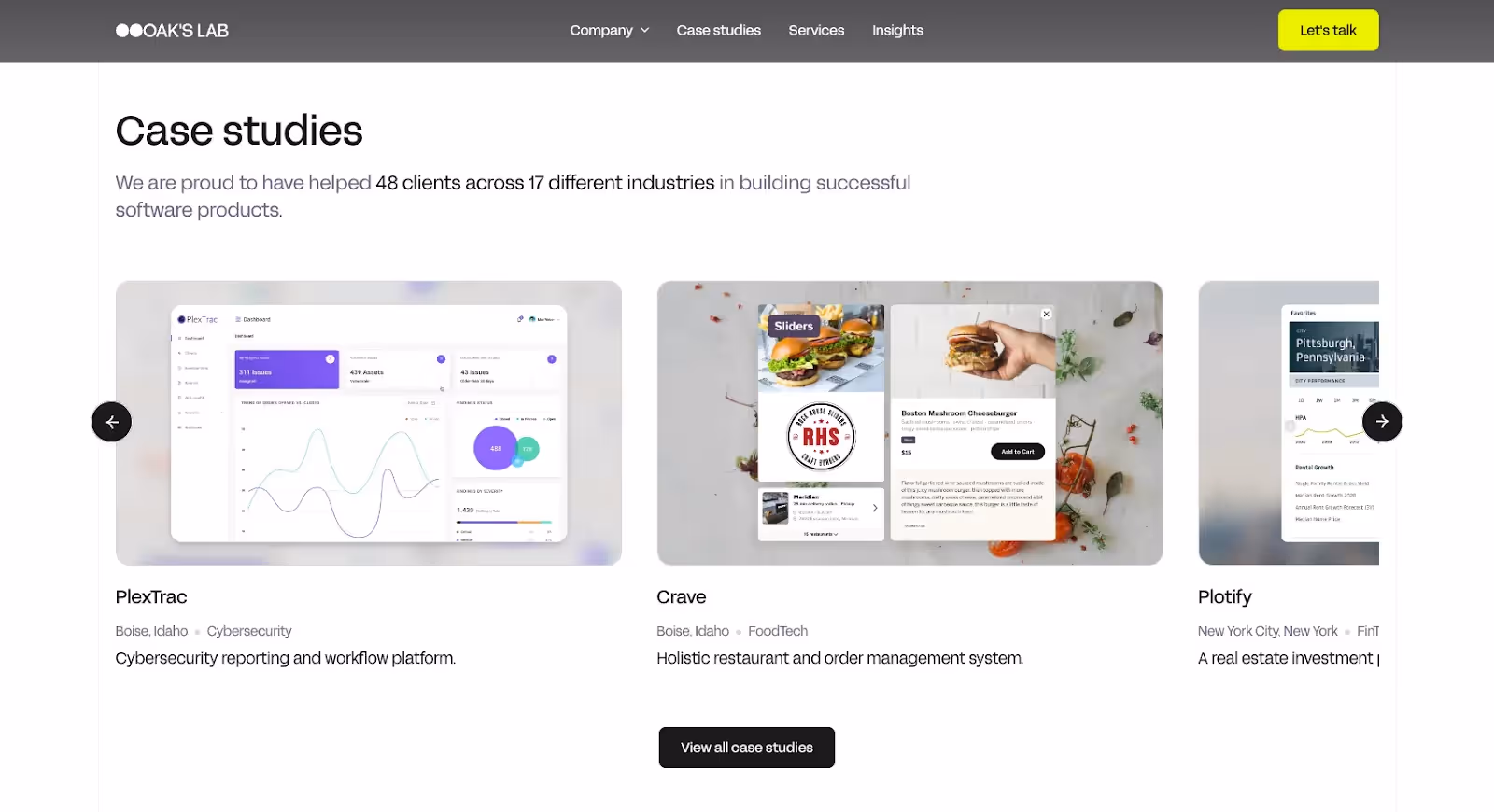 agency case studies from oak's lab to get more clients for their agency