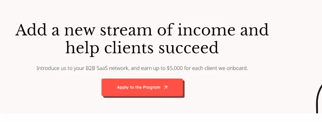 A referral page on an SEO agency's website