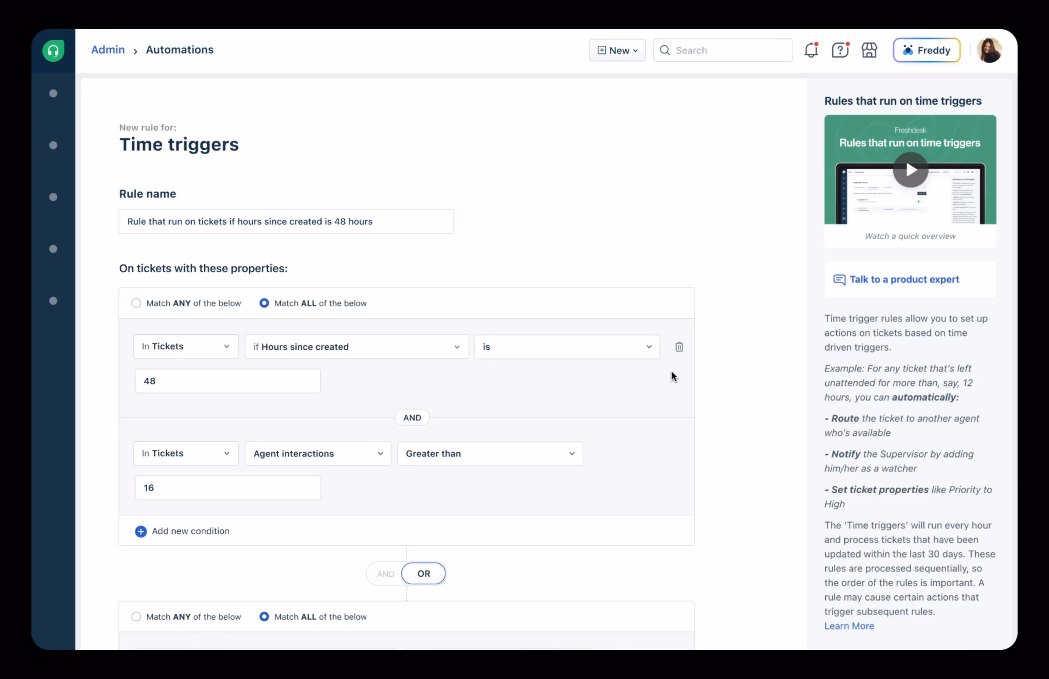 freshdesk dashboard