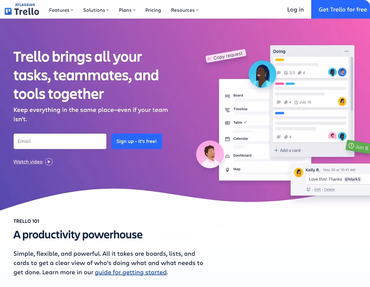 trello creative project management software known for its simplicity