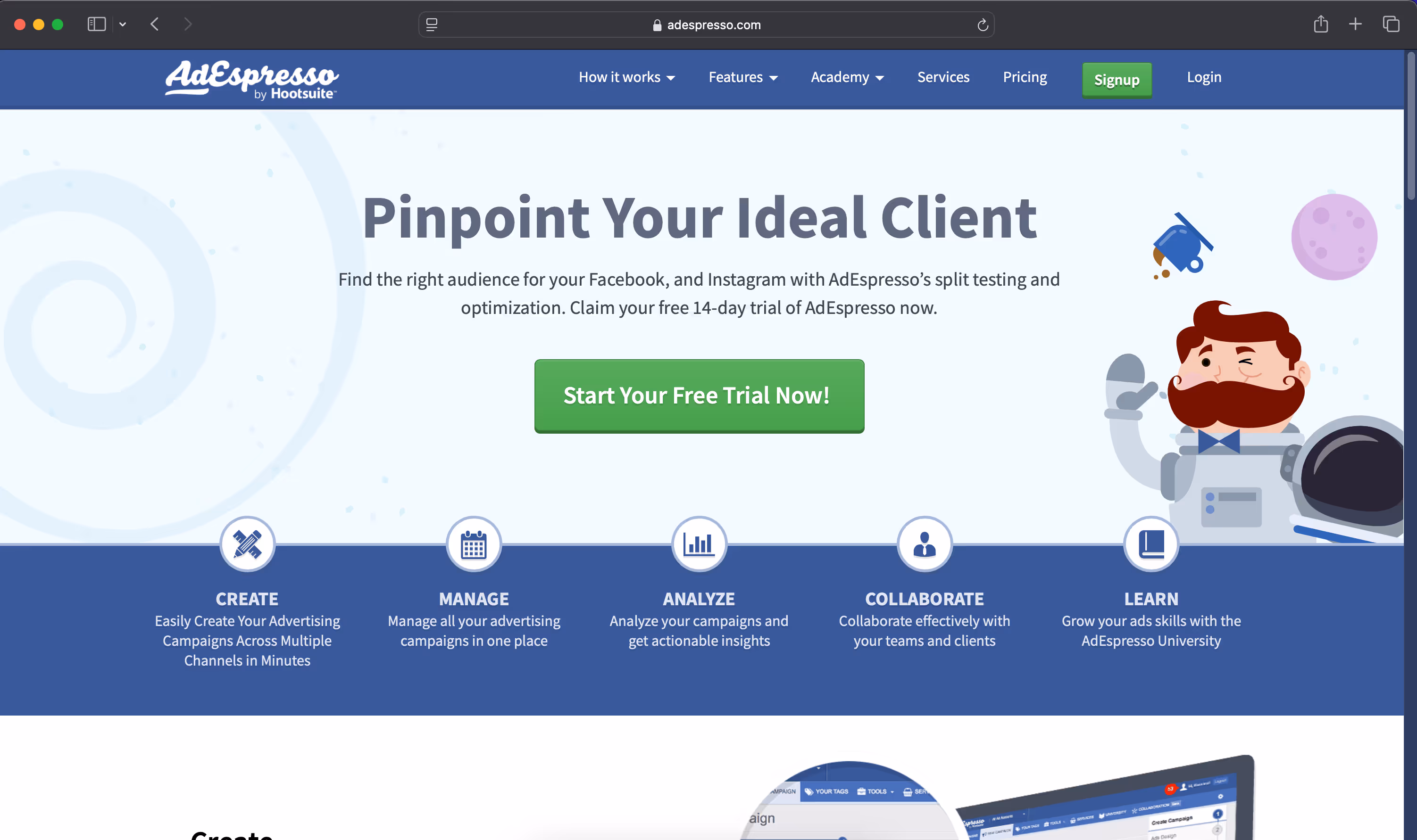 adespresso - one of the best agency management software for ppc ad management