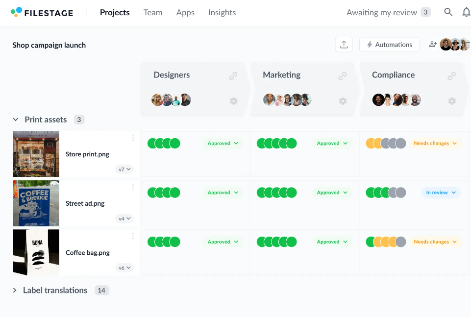 Creating workflows on FileStage