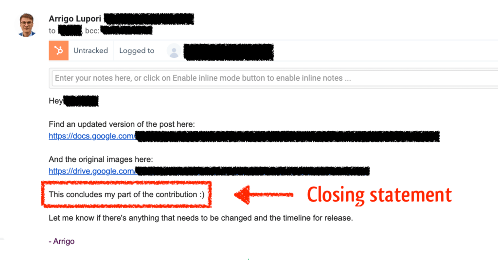 example of a short and concise email