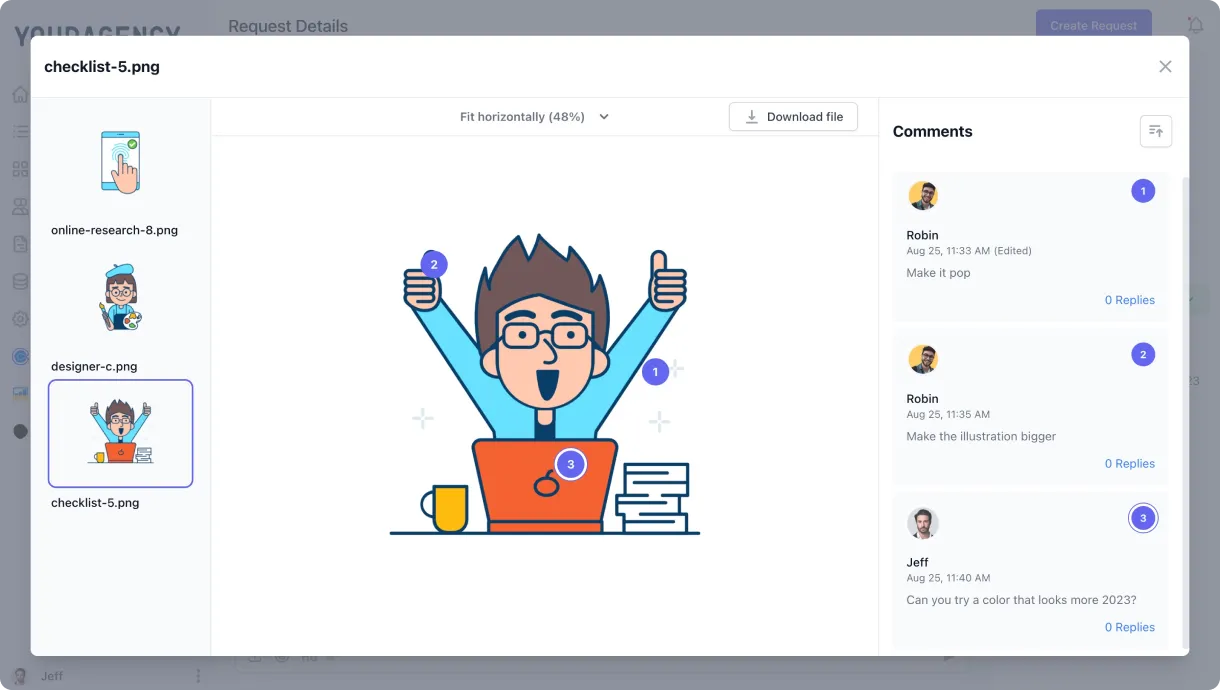 Adding comments via video on design annotation tool