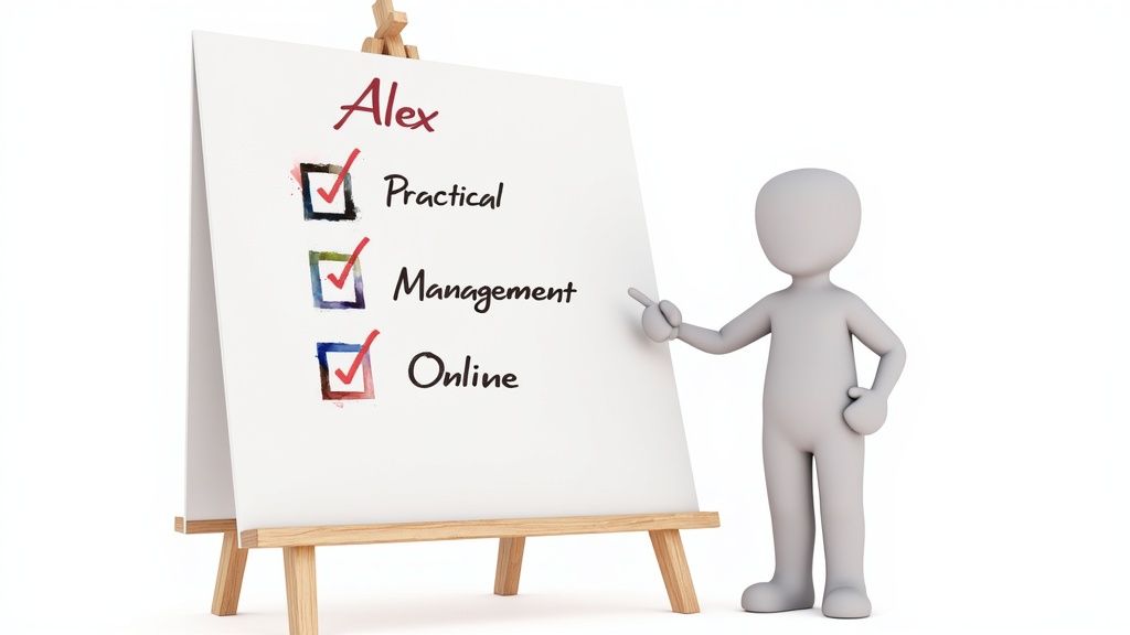 A person stands in a field, thoughtfully looking over crops, planning their next steps.