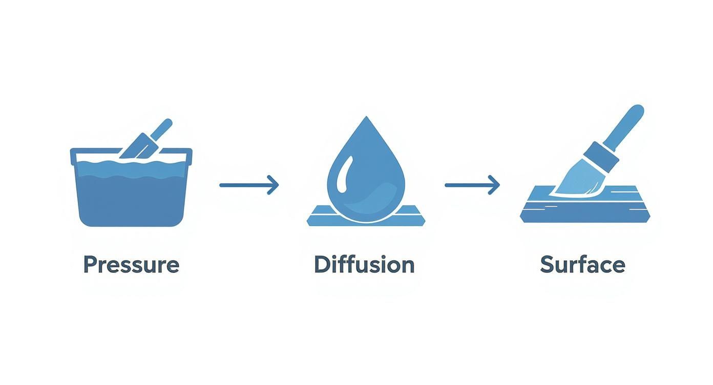 Infographic about treatment of timber