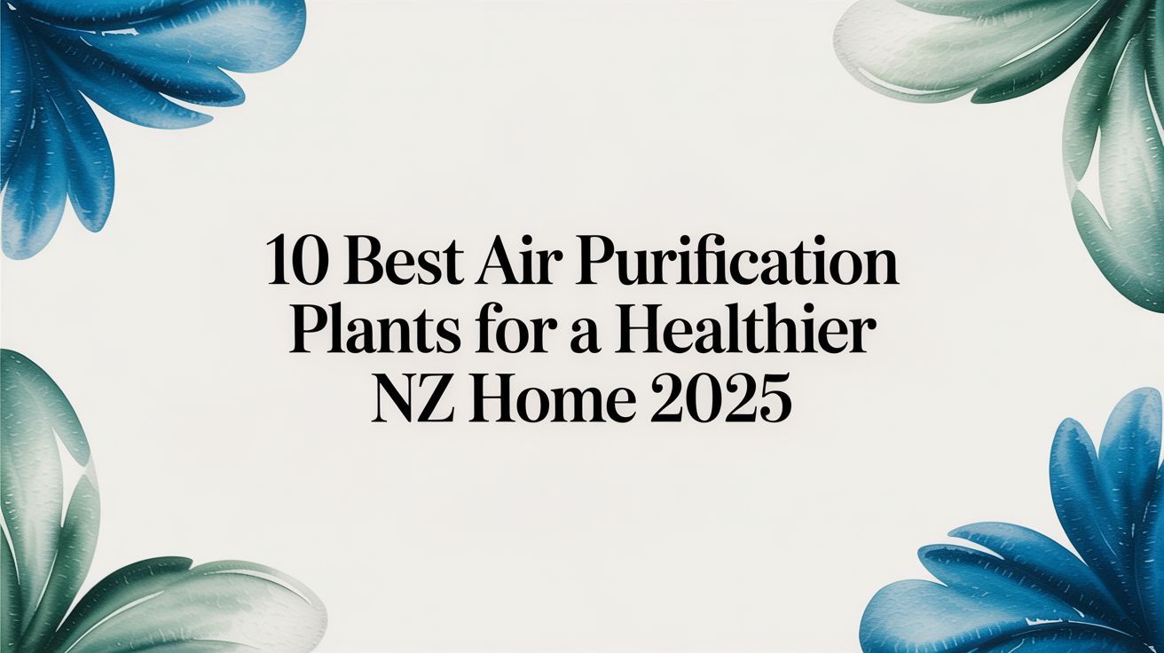 10 Best Air Purification Plants for a Healthier NZ Home 2025