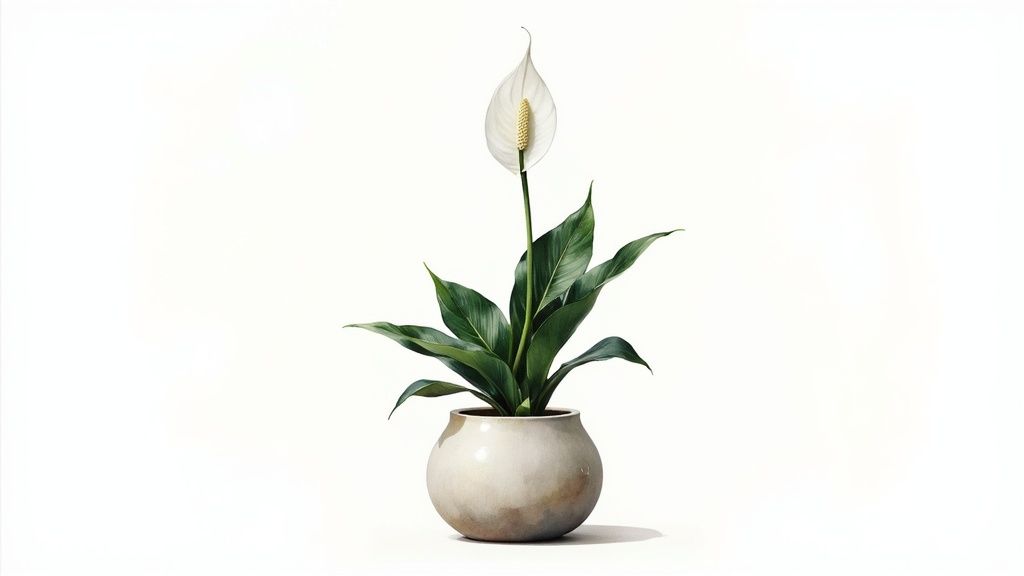 Peace Lily (Spathiphyllum wallisii)