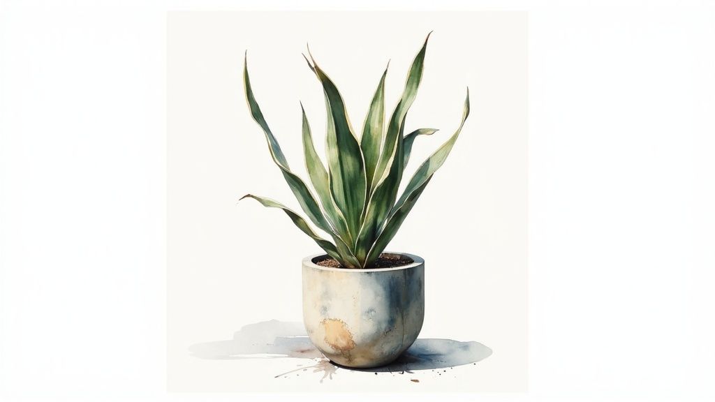 Snake Plant (Sansevieria trifasciata)