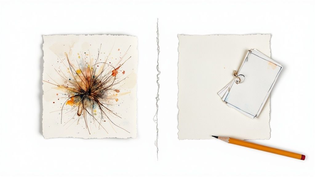 A visual representation of common ERD mistakes and how to fix them