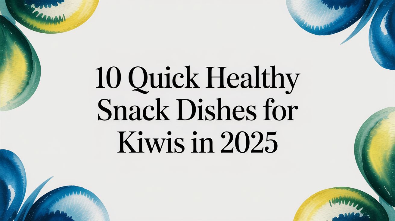 10 Quick Healthy Snack Dishes for Kiwis in 2025