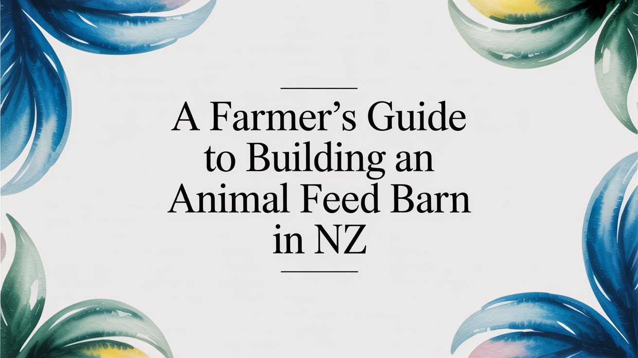 A Farmer's Guide to Building an Animal Feed Barn in NZ