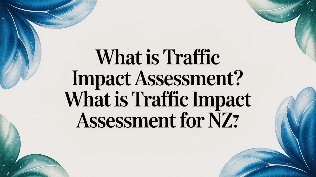 What Is Traffic Impact Assessment? what is traffic impact assessment for NZ