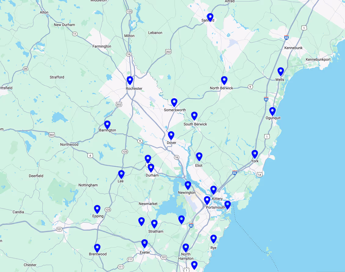 map of service areas