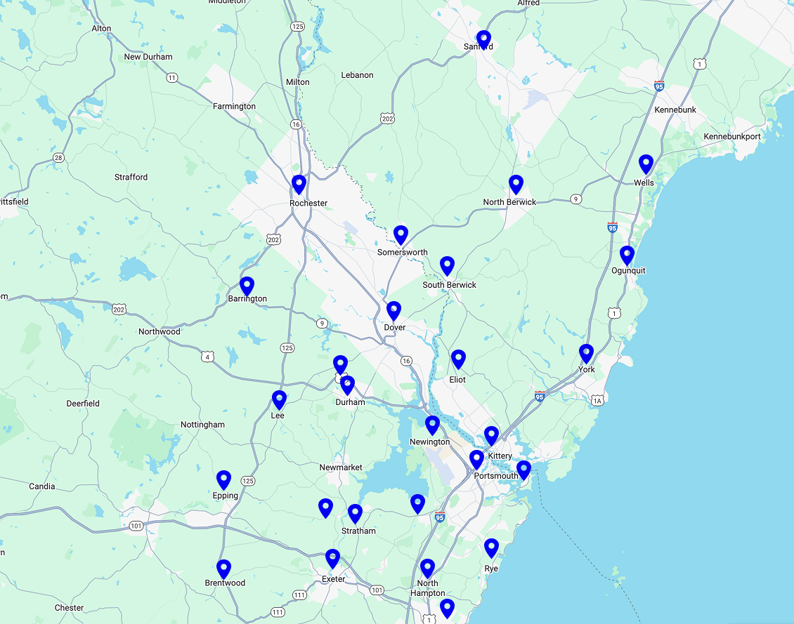 map of service areas